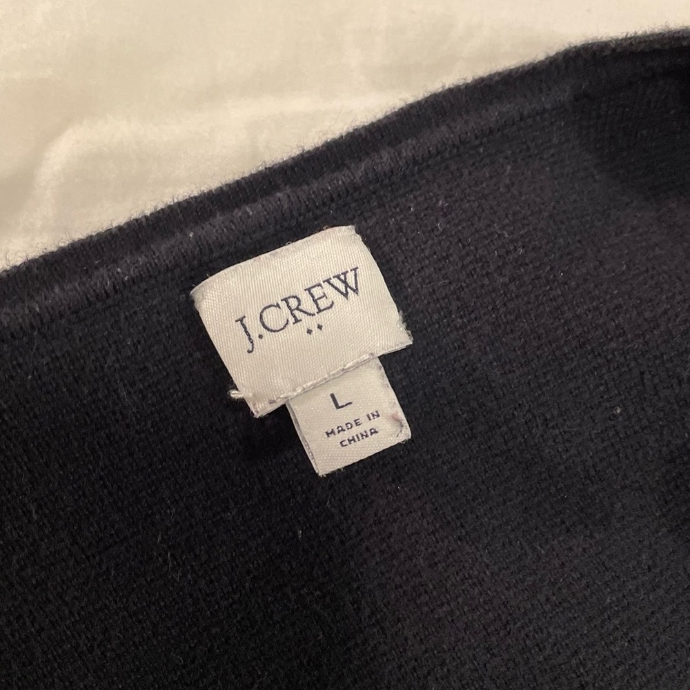 J. Crew Factory Vanessa Sweater Jacket - Black (Large / L) - Picture 2 of 10
